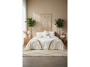 Günışığı Otantik Püsküllü Tek Kişilik Nevresim Takımı