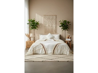 Günışığı Otantik Püsküllü Çift Kişilik Nevresim Takımı