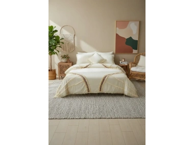 Günışığı Otantik Püsküllü Çift Kişilik Nevresim Takımı