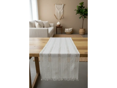Ham Dantel Örme 2 Lİ Runner Masa Örtüsü 35 x 80