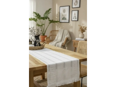 Ham Dantel Runner Masa Örtüsü 35 x 150
