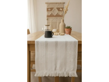 Ham Dantel Runner Masa Örtüsü 35 x 150
