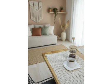 4Lü Amerikan Servis Ham Pamuk Örme Dantel Püsküllü (35x50)