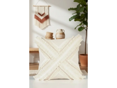 Özel Tasarım Kokoş Tekli Keten Kırlent Kırlentkılıfı43*43