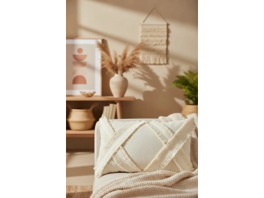 Özel Tasarım Kokoş Tekli Keten Kırlent Kırlent Kılıfı( 35*55)