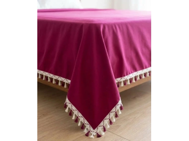 Tek Kişilik Yatak Örtüsü 160 x 230 cm - Bordo