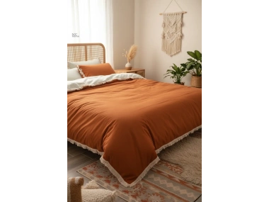 Ham Tarçın Çift Taraflı Battal Boy Nevresim Seti