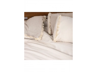 Ham Krem Çift Taraflı Battal Boy Nevresim Seti