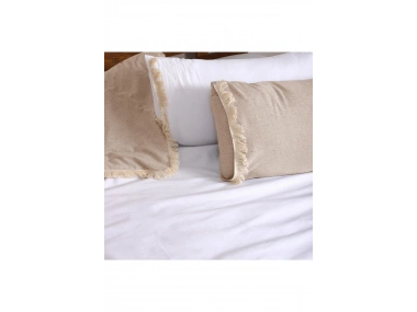 Ham Beyaz Çift Taraflı Battal Boy Nevresim Seti