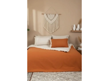 Ham Tarçın Çift Taraflı Çift Kişilik Nevresim Seti