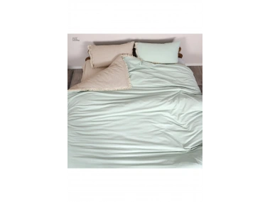 Ham Adaçayı Çift Taraflı Çift Kişilik Nevresim Seti