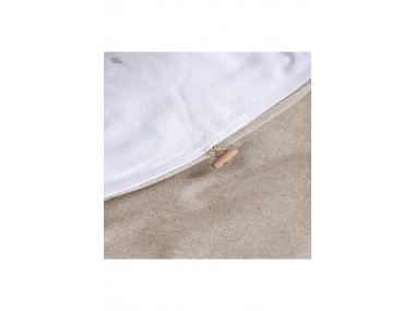 Ham Beyaz Çift Taraflı Tek Kişilik Nevresim Seti