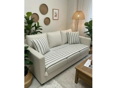 Keten Koltuk Pedi / Koltuk Şiltesi – Evcil Hayvan Dostu, Makinede Yıkanabilir, Ölçü Seçenekli