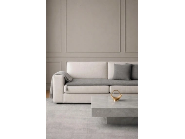 Luxury Keten Koltuk Pedi / Şiltesi [Kırlentli] - Füme