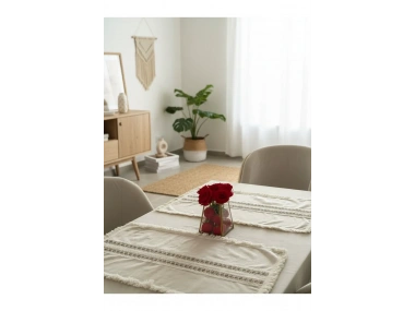 Ham Keten Krem 2li Vintage Runner (40 x 80)