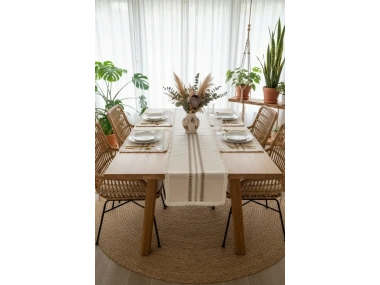 Ham Keten Krem 2li Vintage Runner (40 x 80)