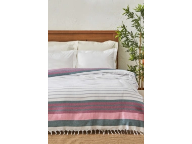 Luis Çift Kişilik Peştamal Pike Fuşya