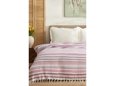 Montre Çift Kişilik Peştemal Pike Fuşya 180x220 cm