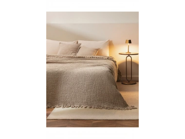 Lodos Home Tek Kişilik Yatak Örtüsü 160x230 cm -Bej