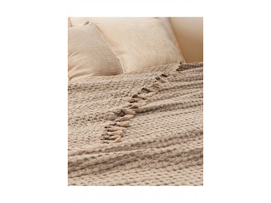 Lodos Home Tek Kişilik Yatak Örtüsü 160x230 cm -Bej