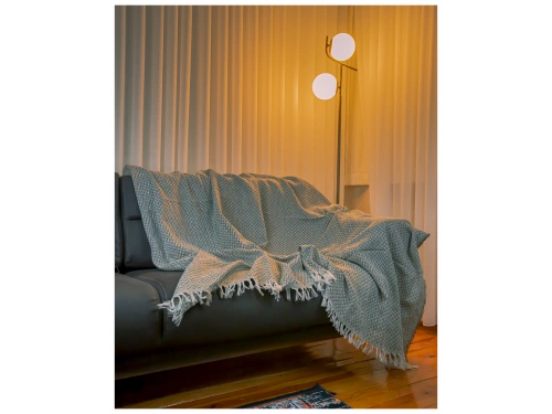 Lodos Home Pamuklu Çift Taraflı Koltuk & Kanepe Örtüsü Şalı 170x210 cm – Terletmez, Yumuşak Dokulu