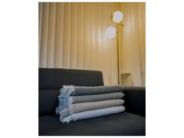 Lodos Home Pamuklu Çift Taraflı Koltuk & Kanepe Örtüsü Şalı 170x210 cm – Terletmez, Yumuşak Dokulu