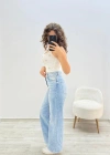 Düz Paça Açık Mavi Jean Pantolon