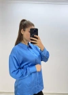 Günlük Basic Mavi Gömlek