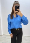 Günlük Basic Mavi Gömlek