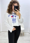 Santa Cruz Palm Beyaz Sweatshirt