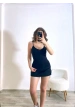 İnce Askılı Basic Atlet –Siyah Dokuma