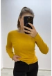 Soft Rib Basic Uzun Kollu Sarı Bluz
