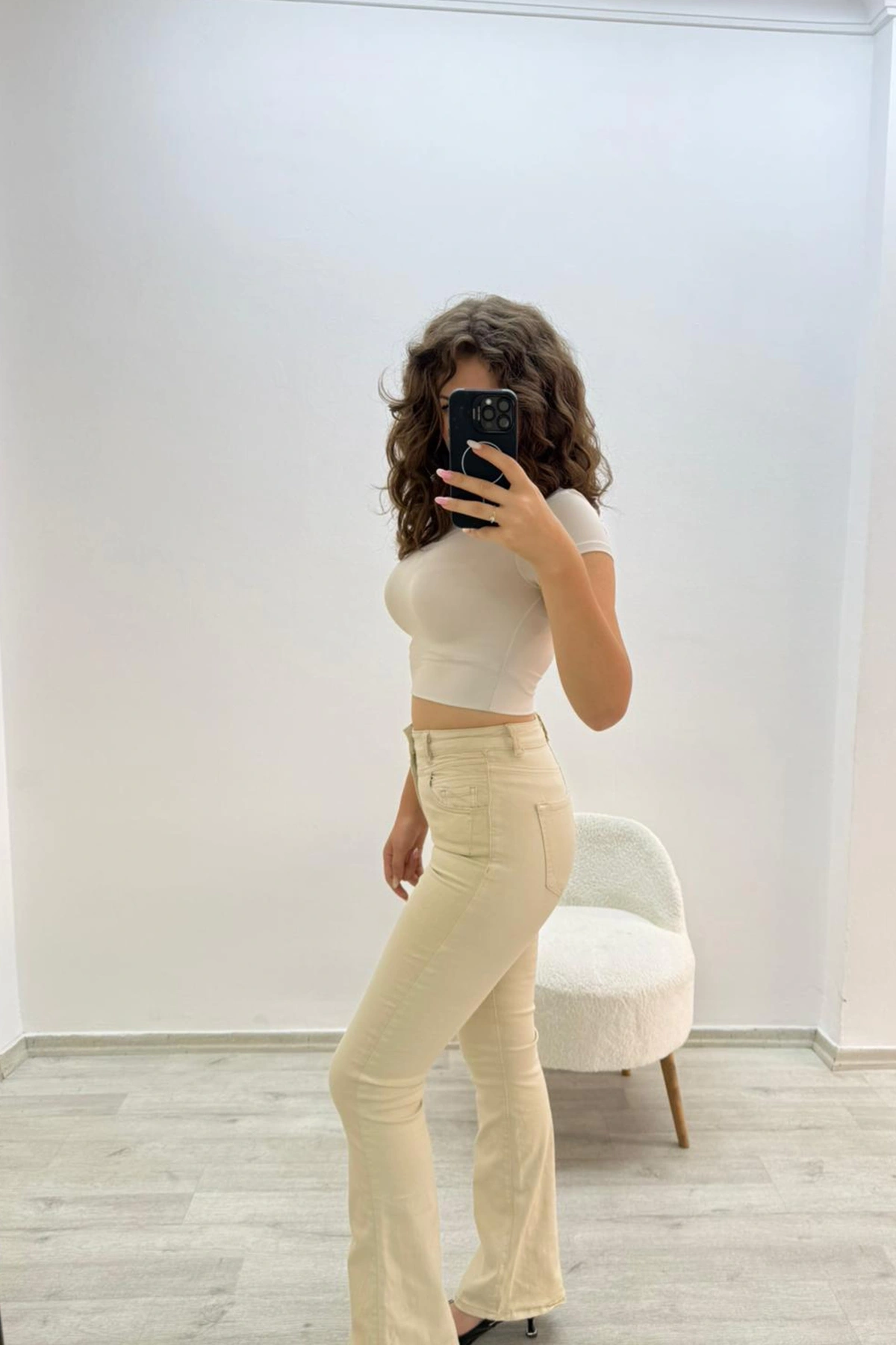 Basic Bej Günlük Pantolon