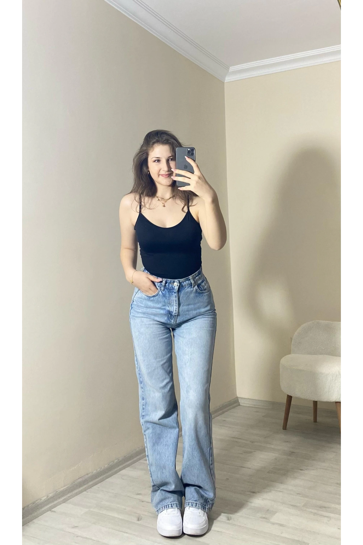 İnce Askılı Basic Atlet –Siyah