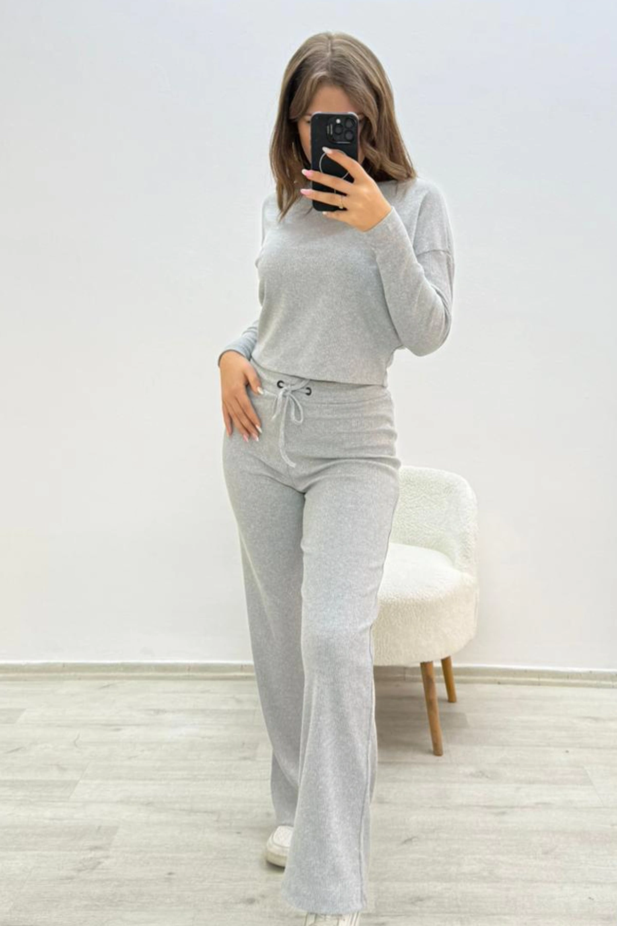 Kaşkorse Eşofman Takımı Gri