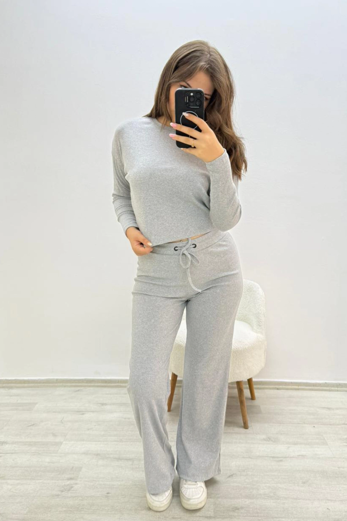 Kaşkorse Eşofman Takımı Gri