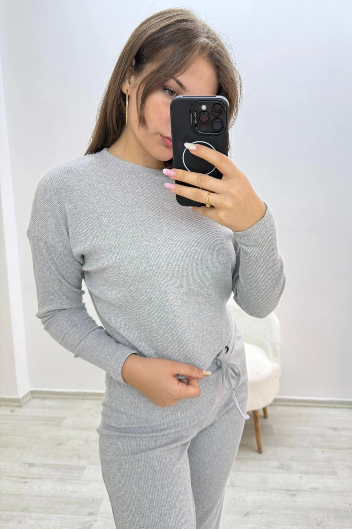 Kaşkorse Eşofman Takımı Gri