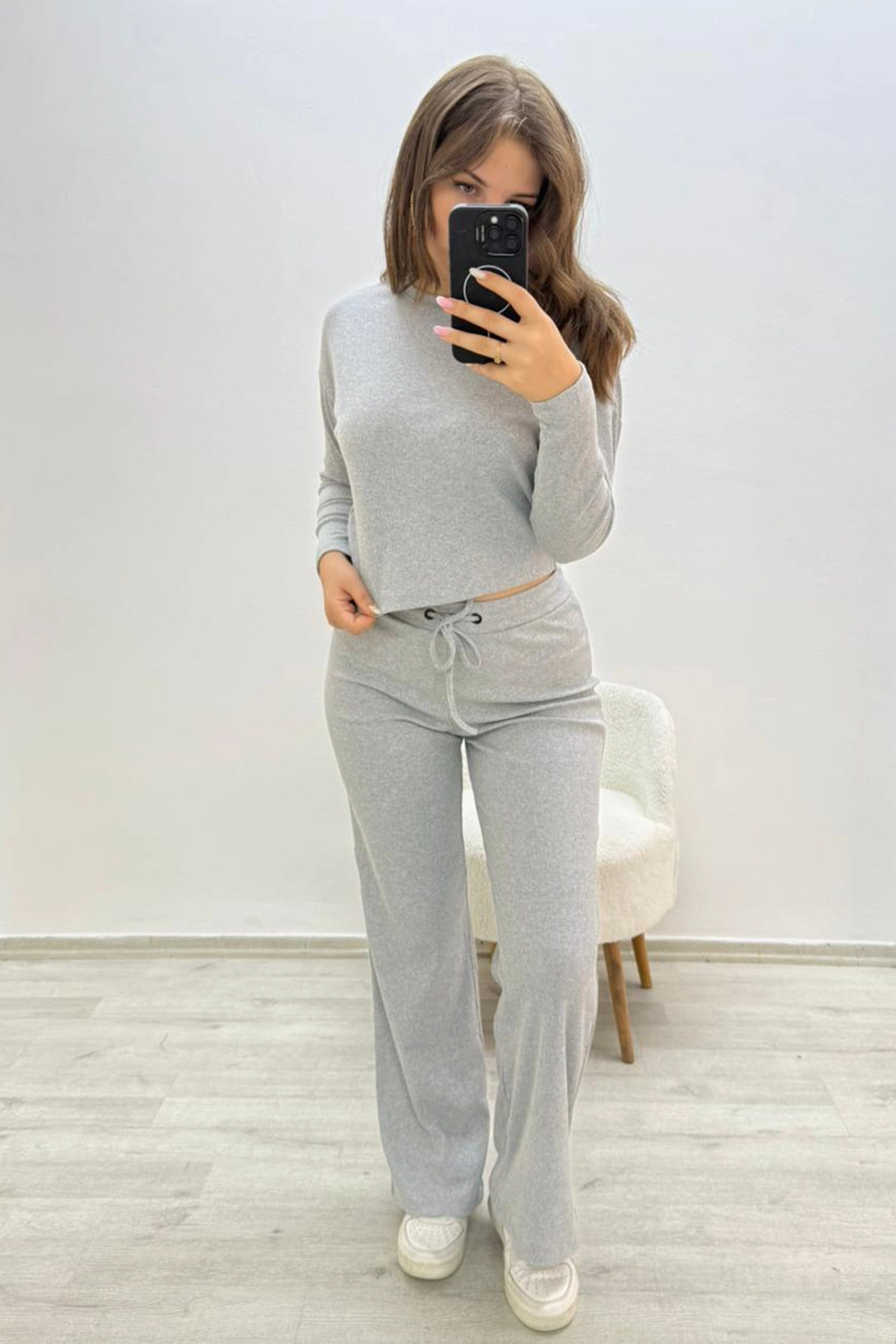 Kaşkorse Eşofman Takımı Gri