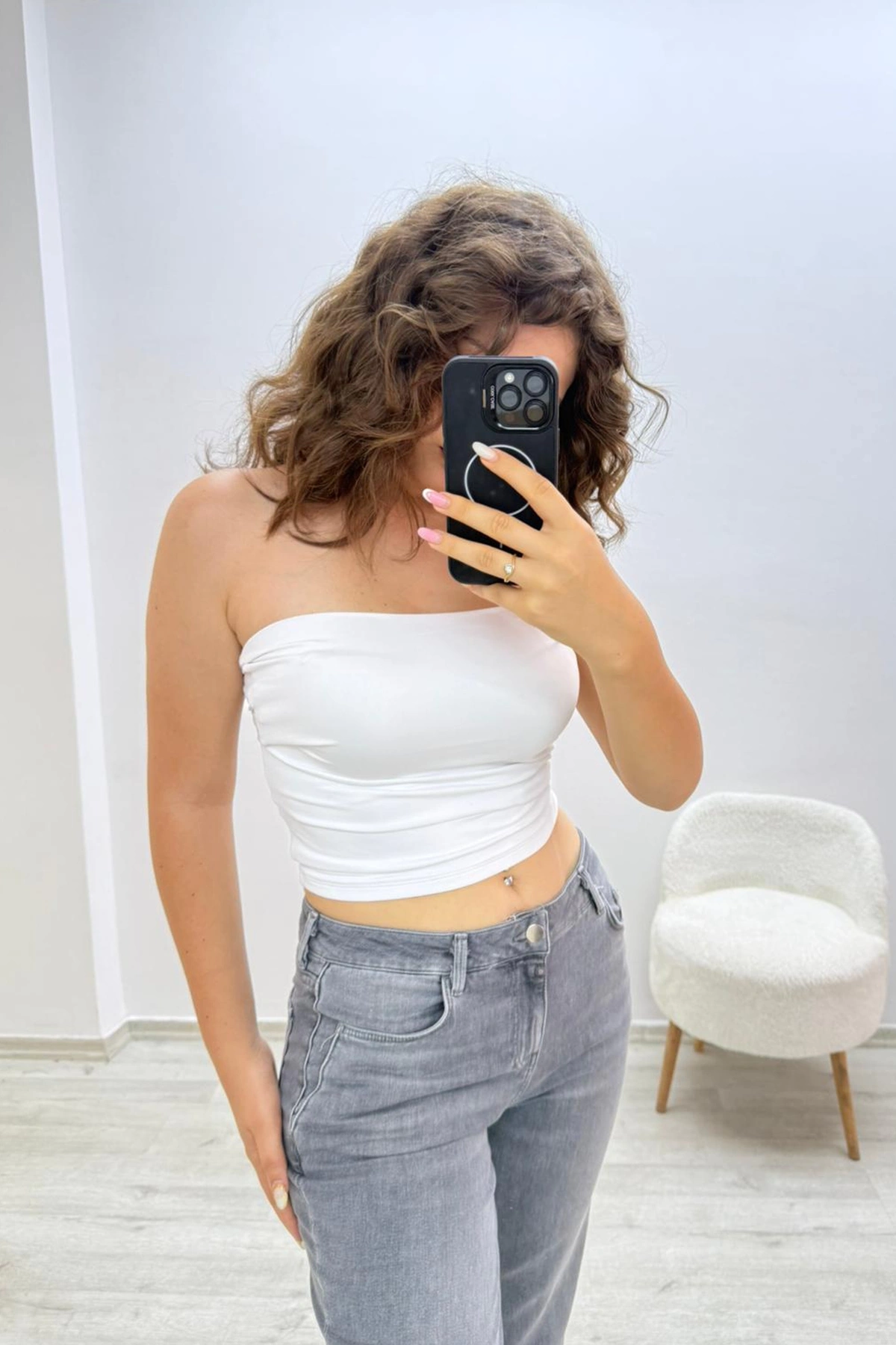 Modern Kesim Gri Pantolon