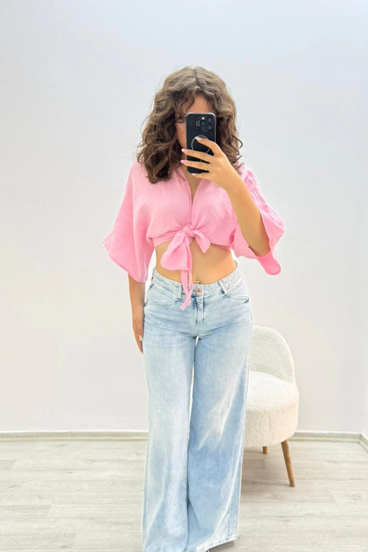 Vintage Yıkamalı Açık Ton Jean