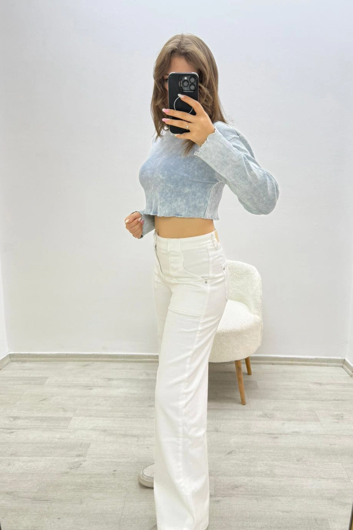 Yıkama Model Mavi Crop