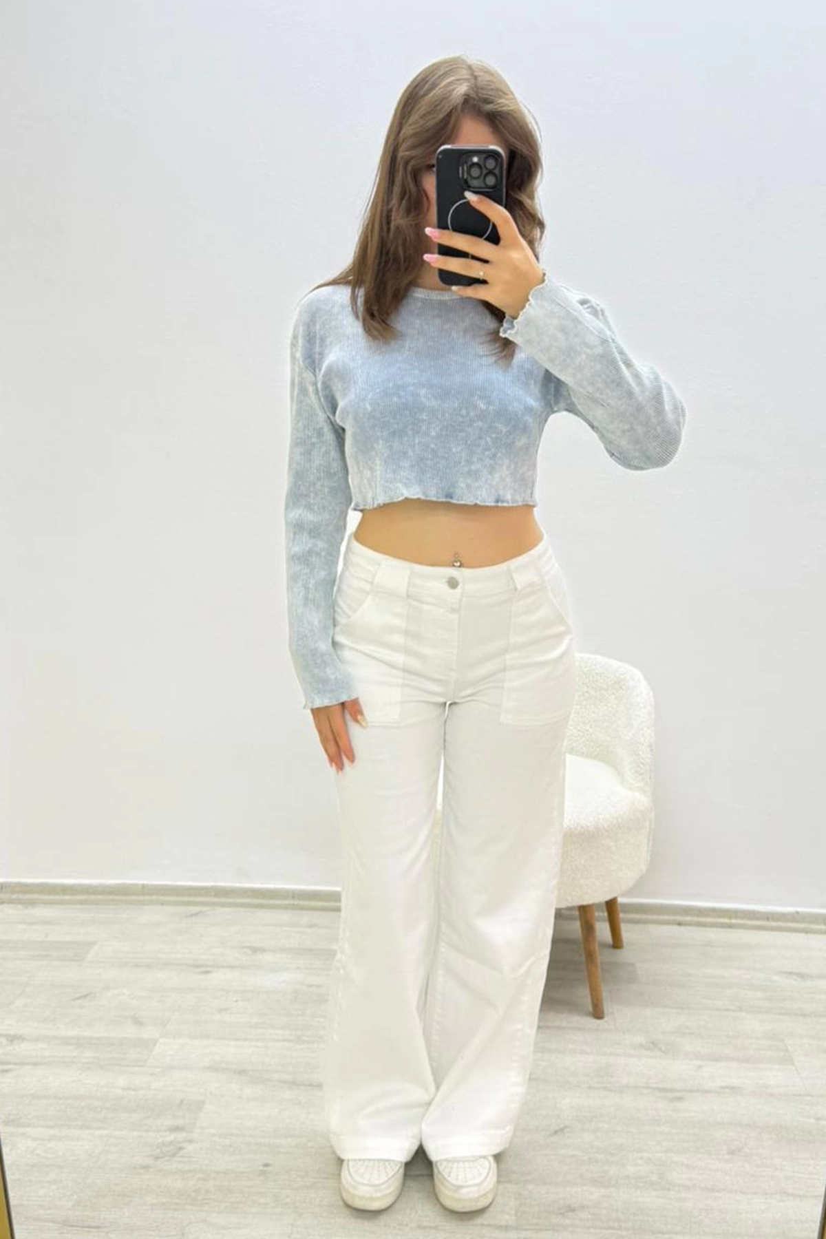 Yıkama Model Mavi Crop