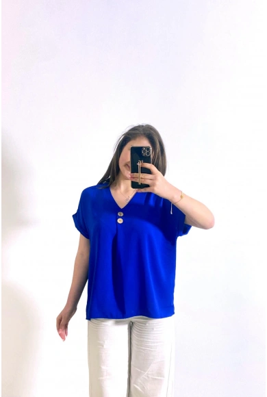 Cepli Ayrobin Kumaş Gömlek Lacivert