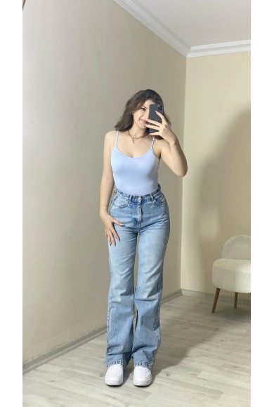 İnce Askılı Basic Atlet – Bebe Mavisi