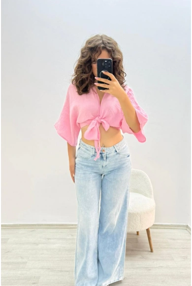 Vintage Yıkamalı Açık Ton Jean