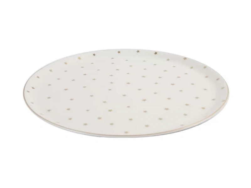 Porland Forest Yaldızlı Servis Tabağı 28cm