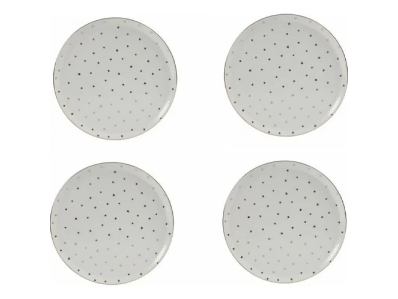 Porland Forest Yaldızlı Servis Tabağı 28cm 4lü