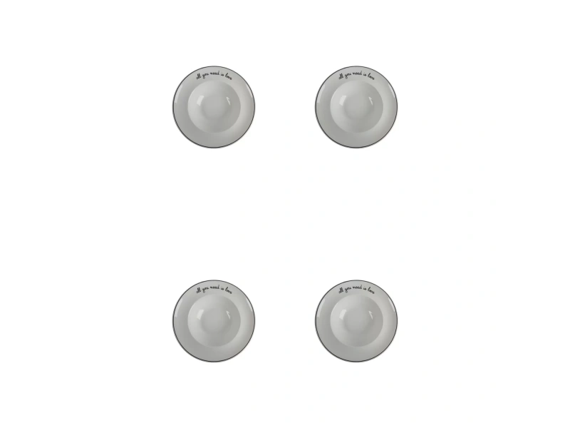 Porland Hope Çukur Tabak 26cm 4lü