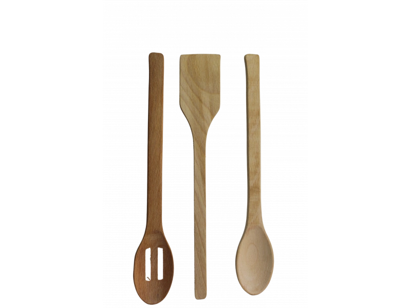Ahşap 3lü Kaşık Seti