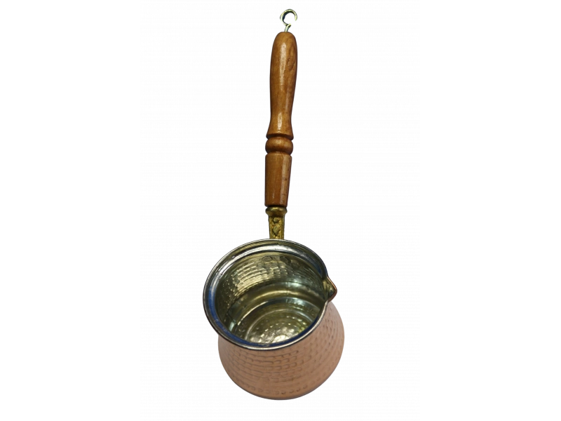 Ahşap Saplı Bakır Sütlük No:2